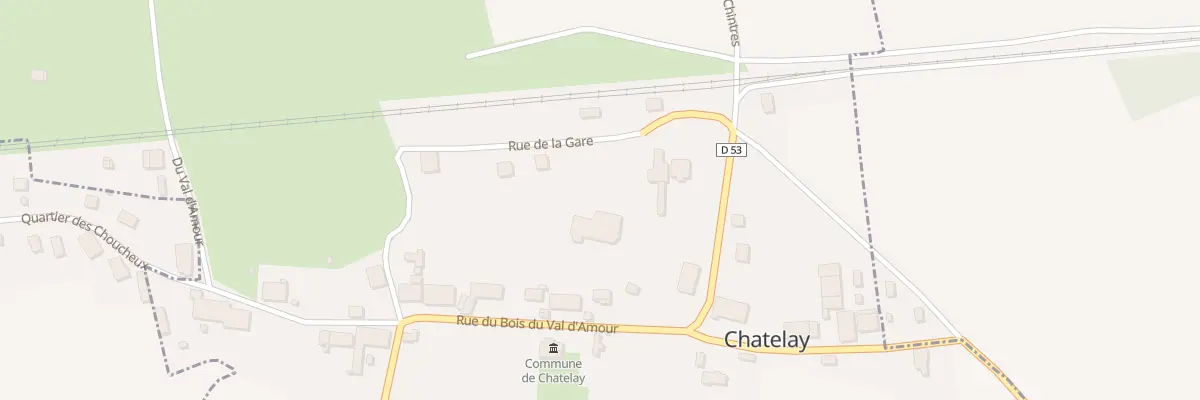 Plan du 5008 Rue de la Gare à Chatelay