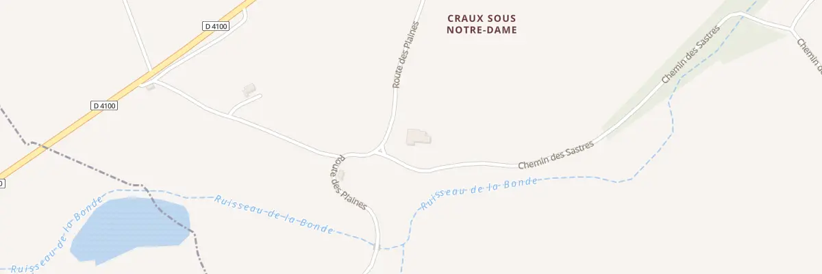 Plan du 5001 Craux sous Notre Dame à Villemus