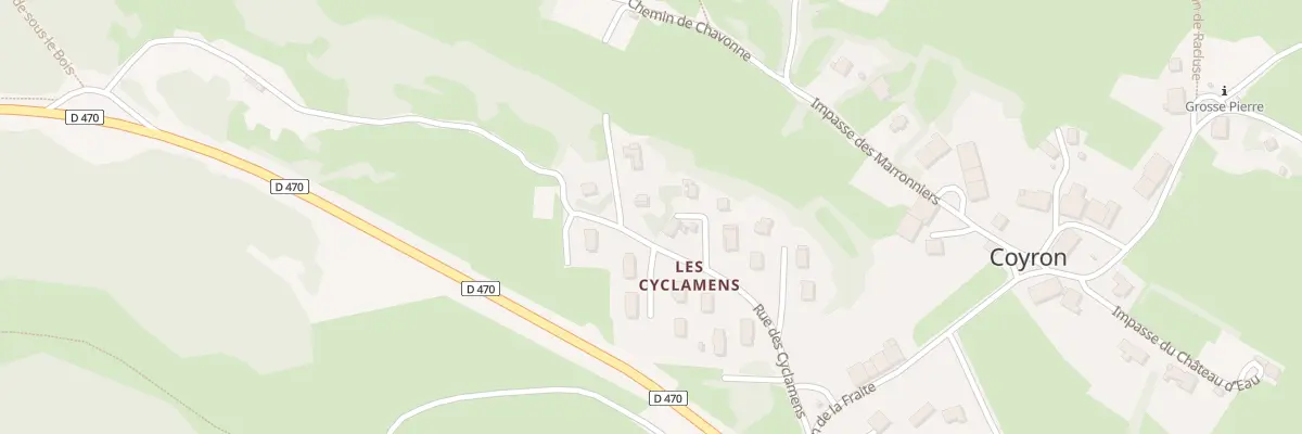 Plan du 2 Imp des Fauvettes à Coyron