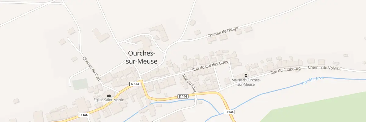 Plan du 20 Rue du Cul des Gues à Ourches-sur-Meuse