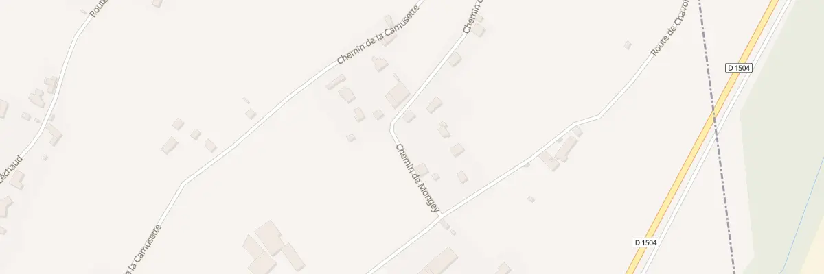 Plan du 606 Che de Mongey à Belley