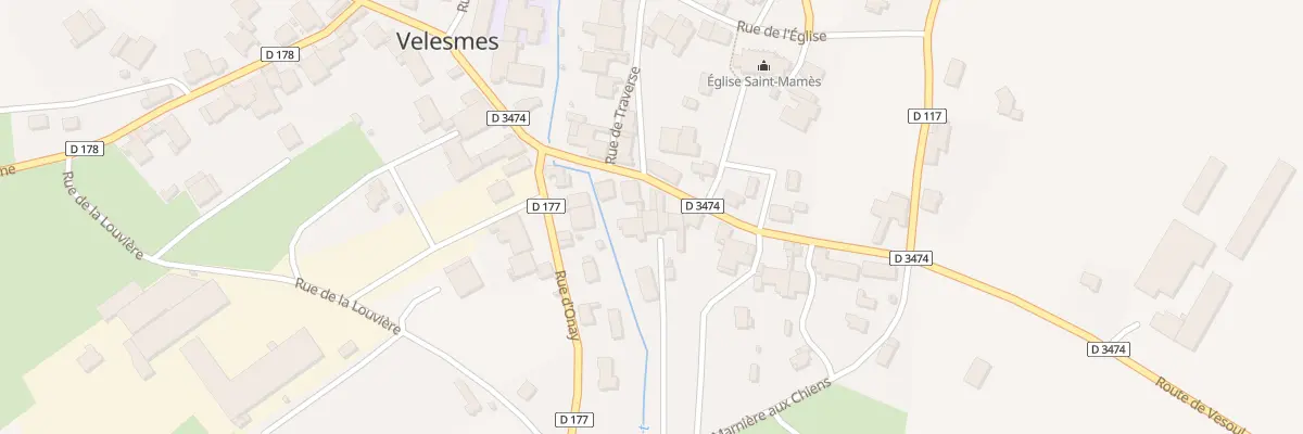 Plan du 6 Rte de Vesoul à Velesmes-Échevanne