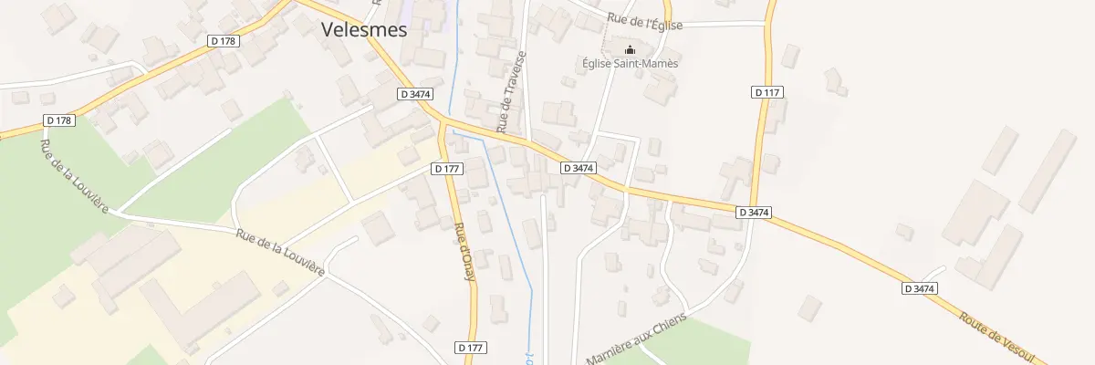 Plan du 8 Rte de Vesoul à Velesmes-Échevanne