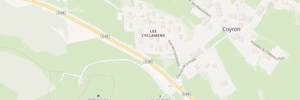 Plan du 3 Imp des Charmes à Coyron