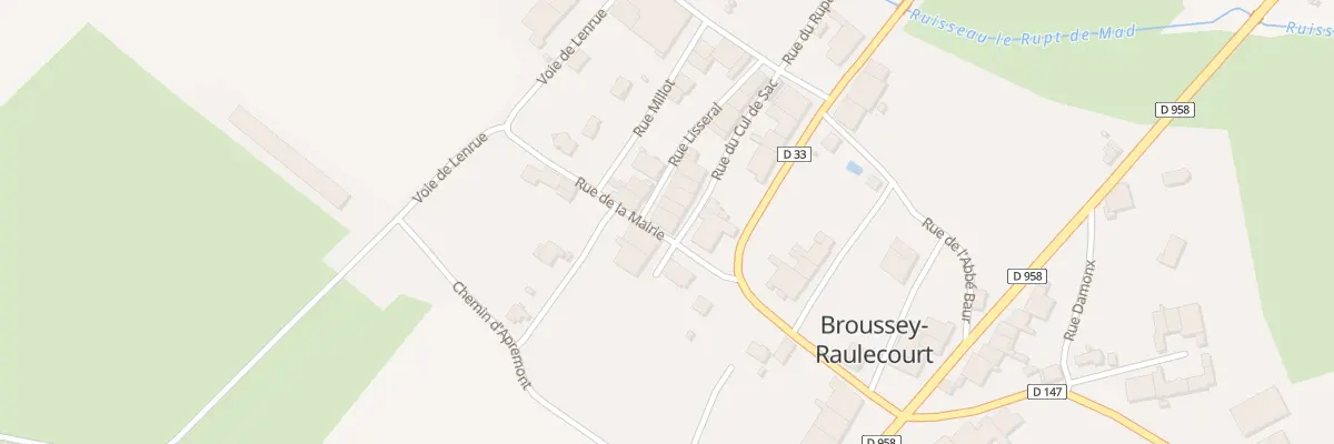 Plan du 2 Rue Lisseral à Broussey-Raulecourt