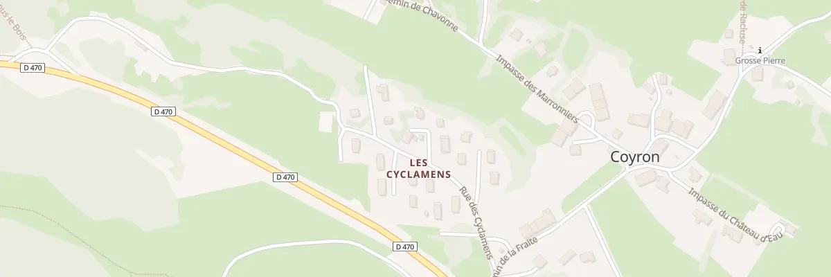 Plan du 2 Rue des Cyclamens à Coyron