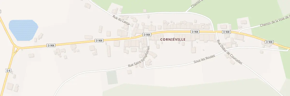 Plan du 2 Rue Saint-symphorien à Geville