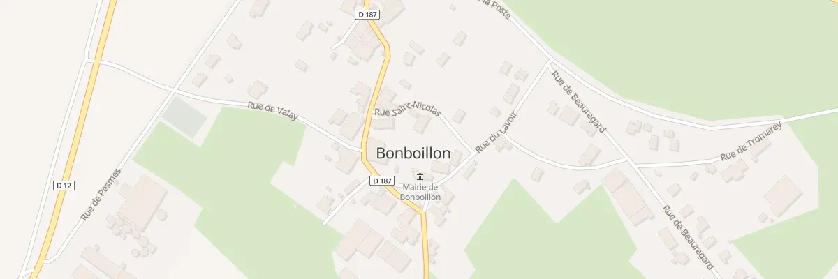 Plan du 1 Rue Saint Nicolas à Bonboillon