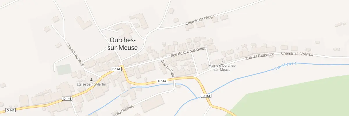 Plan du 9 Rue du Cul des Gues à Ourches-sur-Meuse