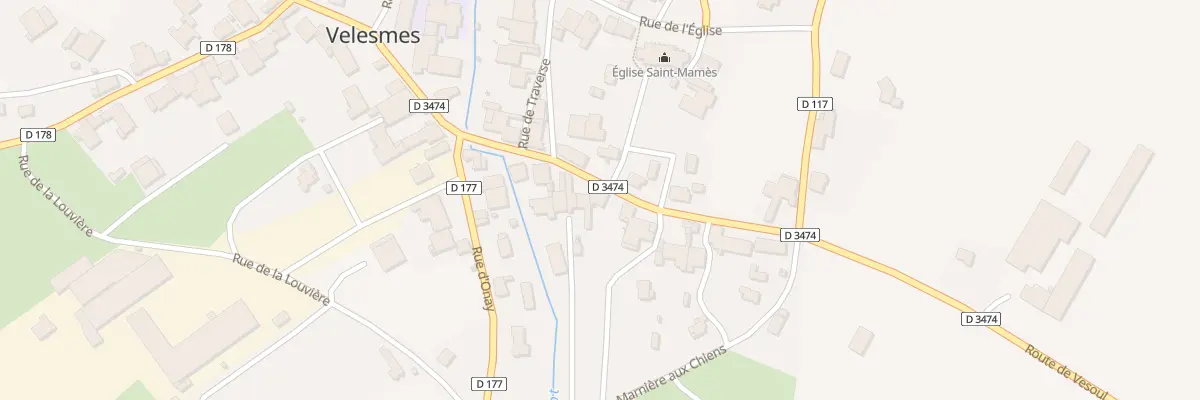 Plan du 12 Rte de Vesoul à Velesmes-Échevanne