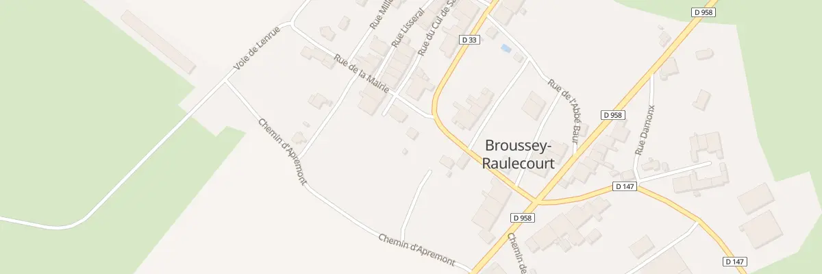 Plan du 9 Grande Rue En Woevre à Broussey-Raulecourt