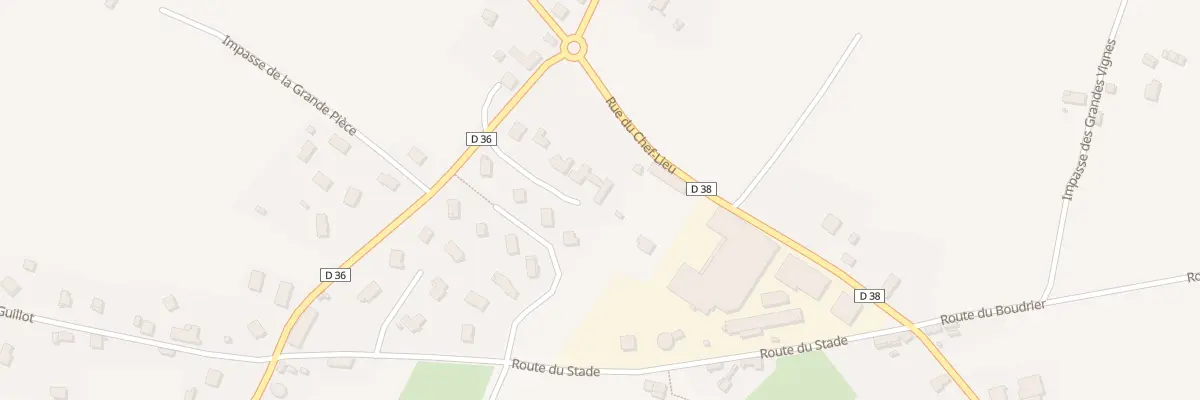 Plan du 105 Rte du Falque à Domessin