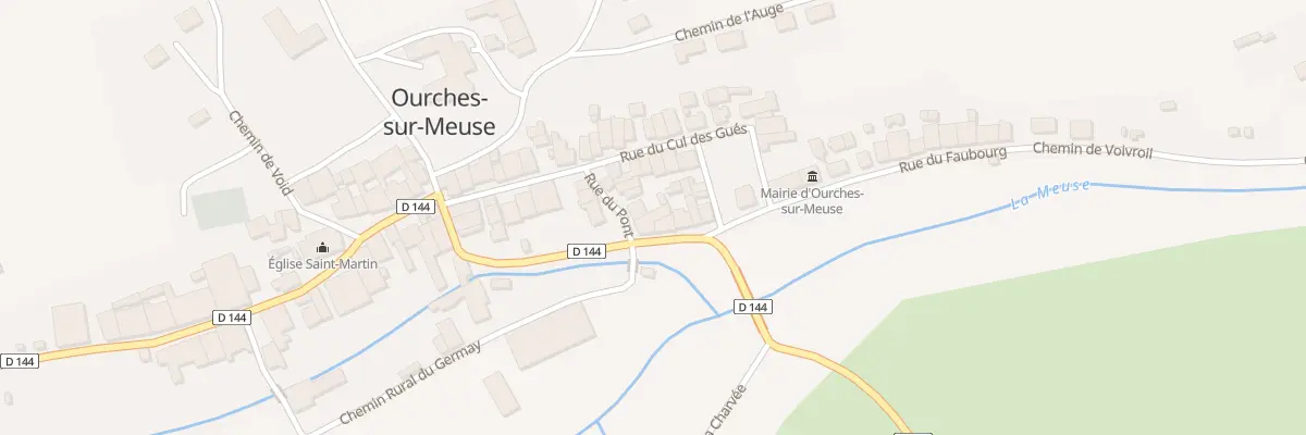 Plan du 10 Rue sur l’Eau à Ourches-sur-Meuse