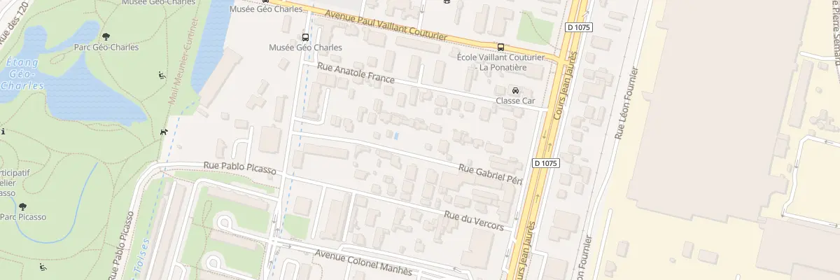Plan du 14 Rue Gabriel Péri à Échirolles