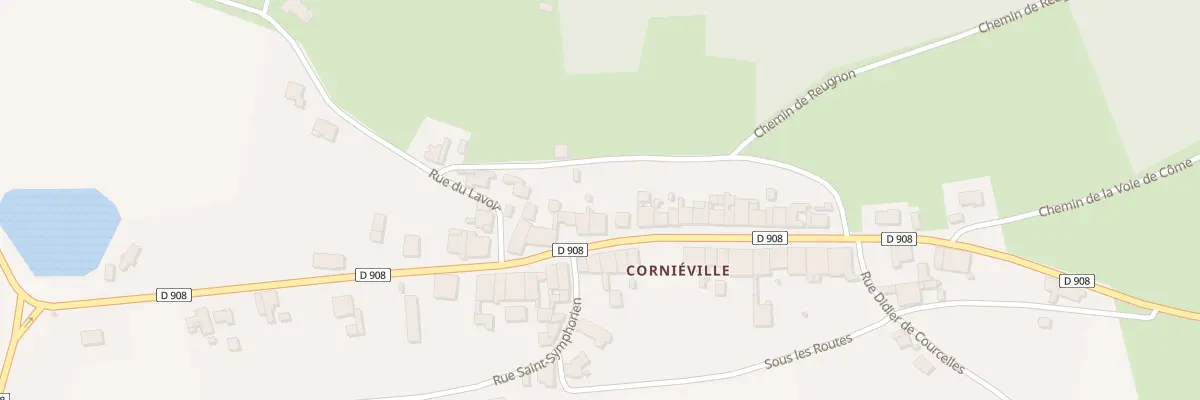 Plan du 30 Rue de la Reine à Geville
