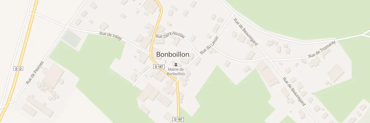 Plan du 1 Rue du Lavoir à Bonboillon