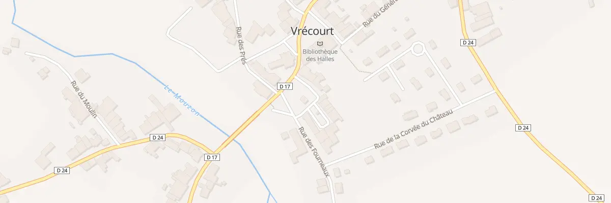 Plan du 1 Pl du Marché à Vrécourt