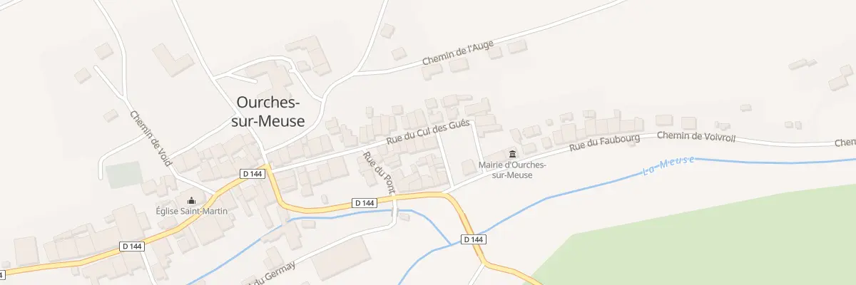 Plan du 1 Rue du Cul des Gues à Ourches-sur-Meuse