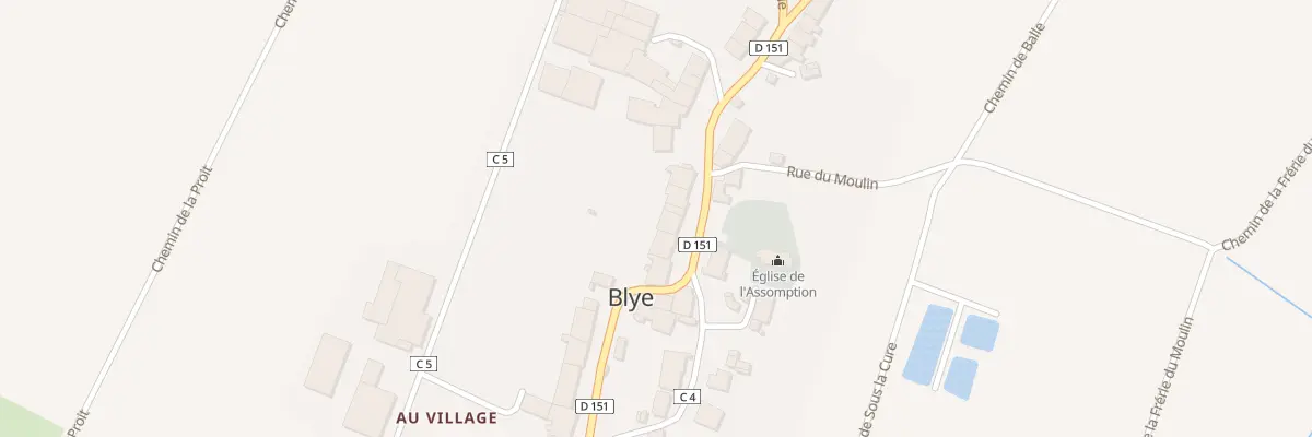 Plan du 206 Grande Rue à Blye