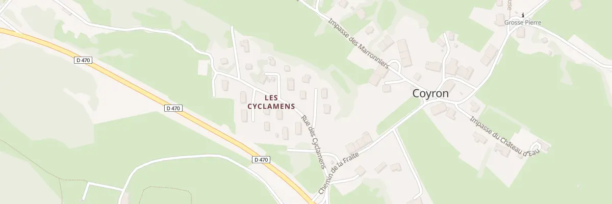 Plan du 1 Imp des Mésanges à Coyron