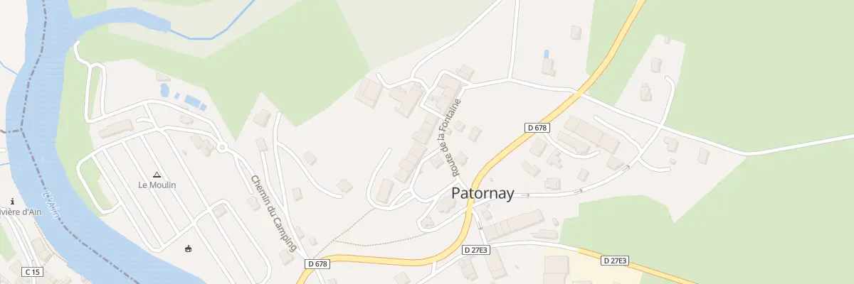 Plan du 1 Rte de la Fontaine à Patornay