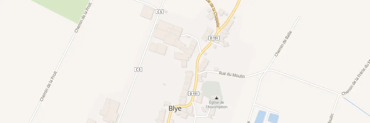 Plan du 136 Grande Rue à Blye