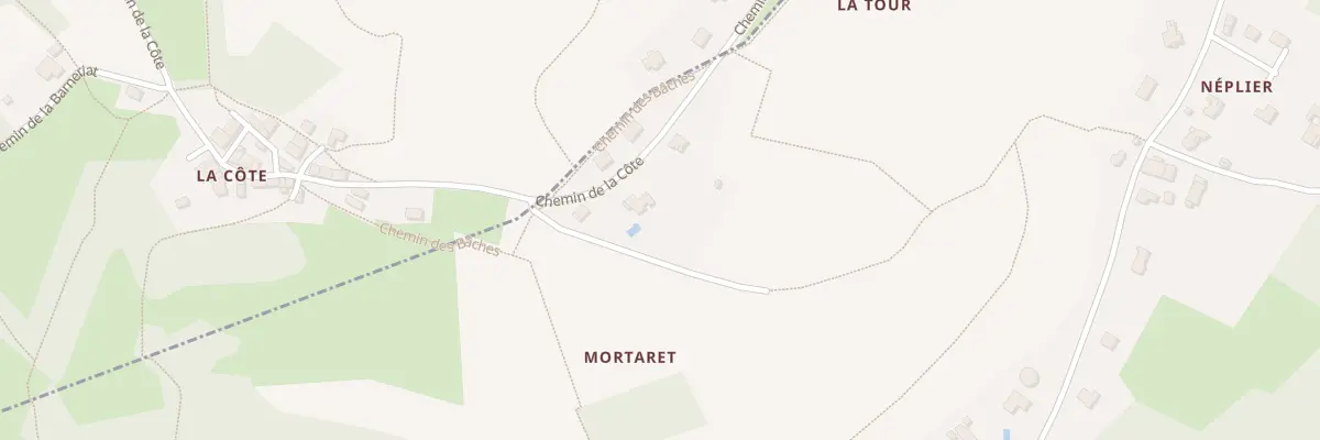 Plan du 1011 Che des Côtes à Saint-Laurent-du-Pont