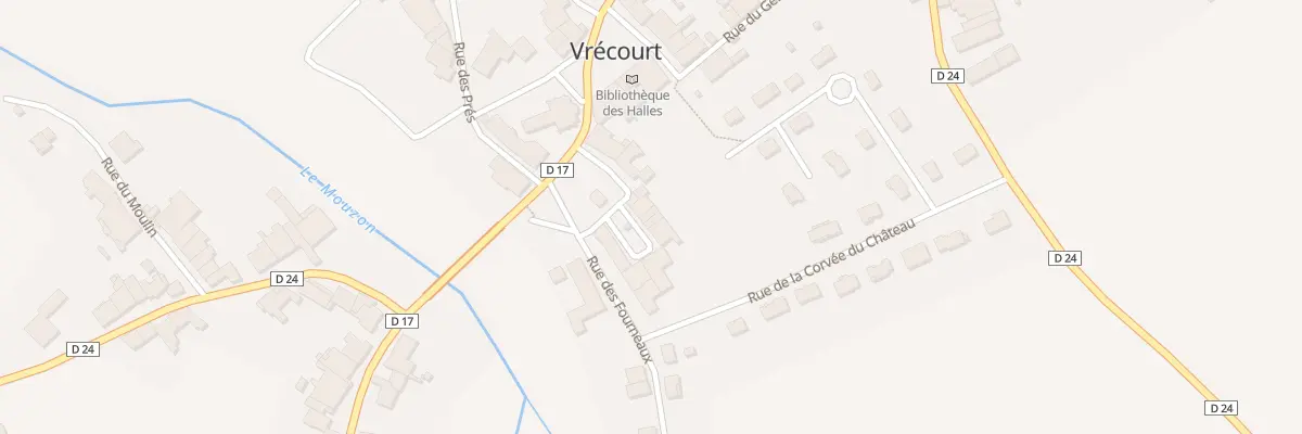 Plan du 13 Cour du Château à Vrécourt