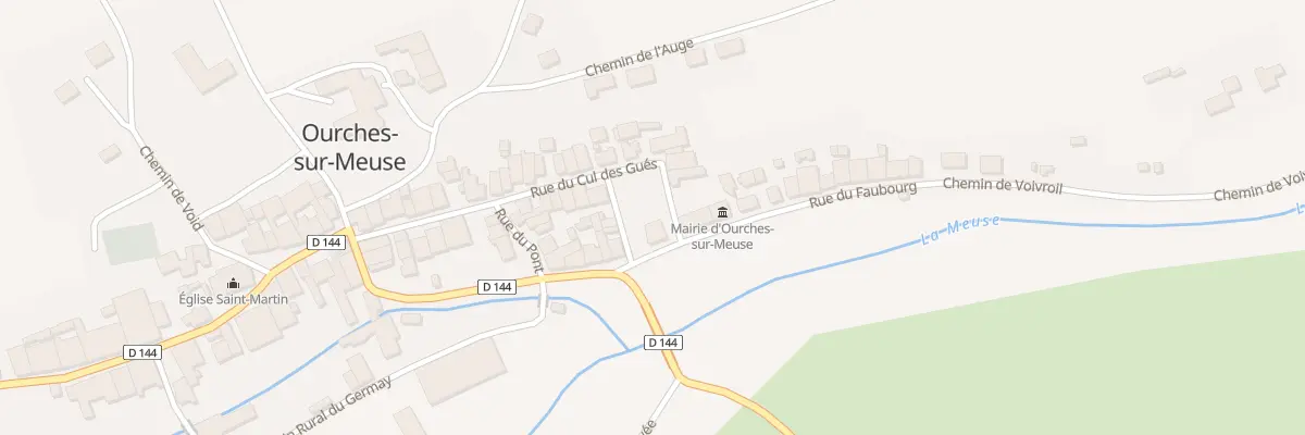 Plan du 3 Rue du Faubourg à Ourches-sur-Meuse