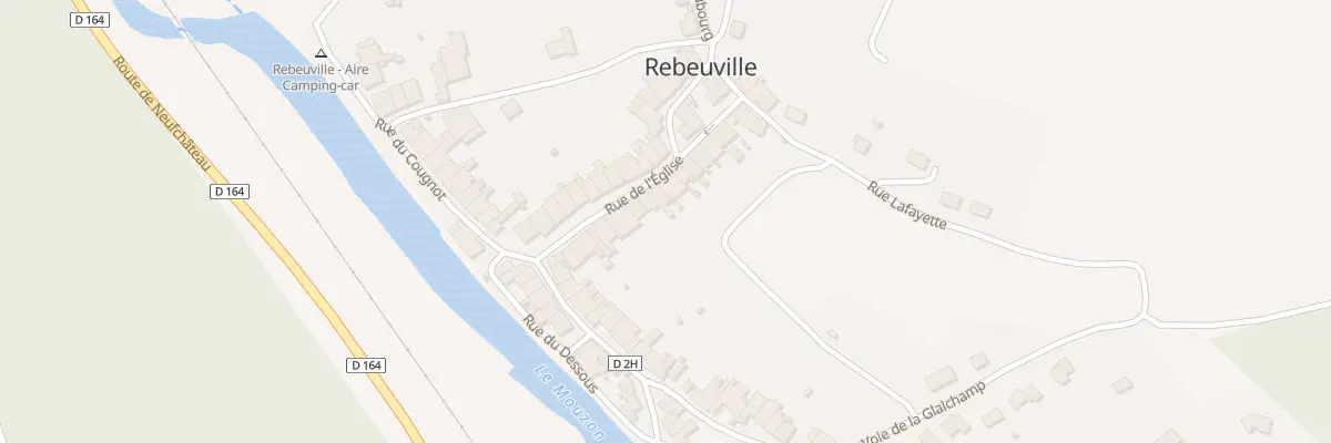 Plan du 88 Rue de l’Eglise à Rebeuville