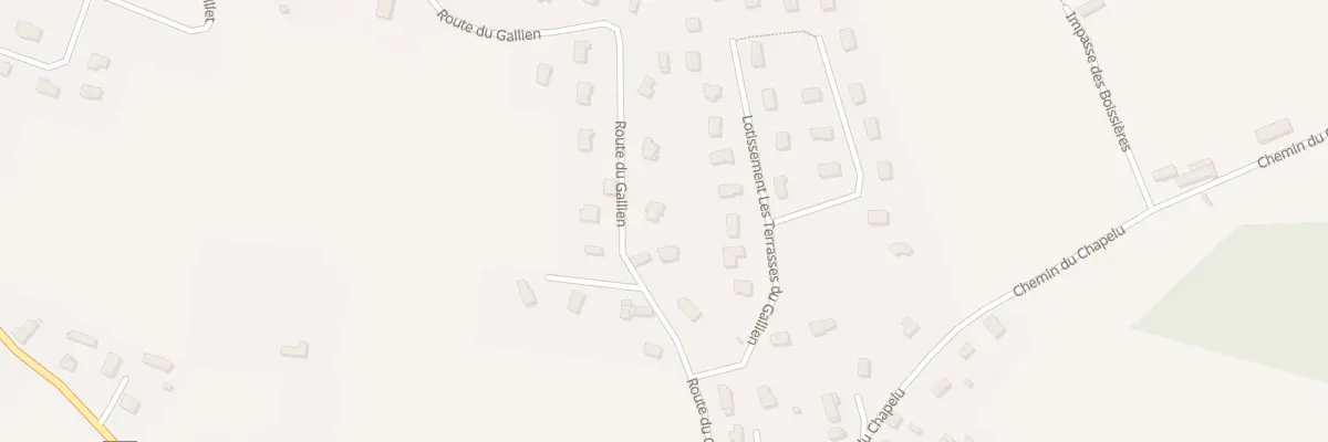 Plan du 300 Rte du Gallien à Domessin
