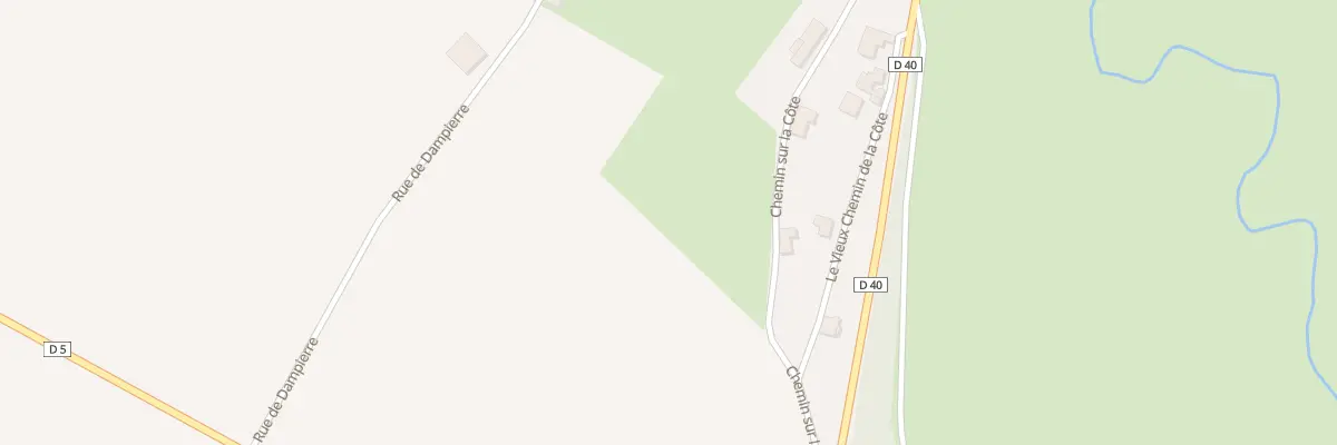 Plan du 4 Chem de la Cote à Roche-et-Raucourt