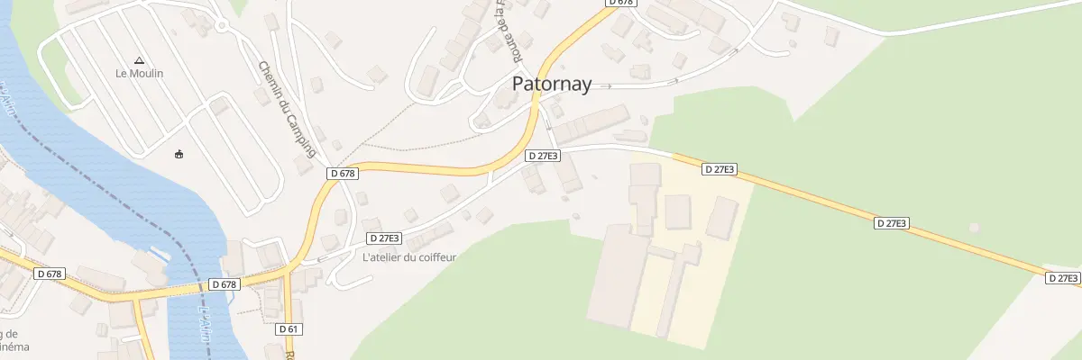 Plan du 24 Rte du Chateau d’Eau à Patornay