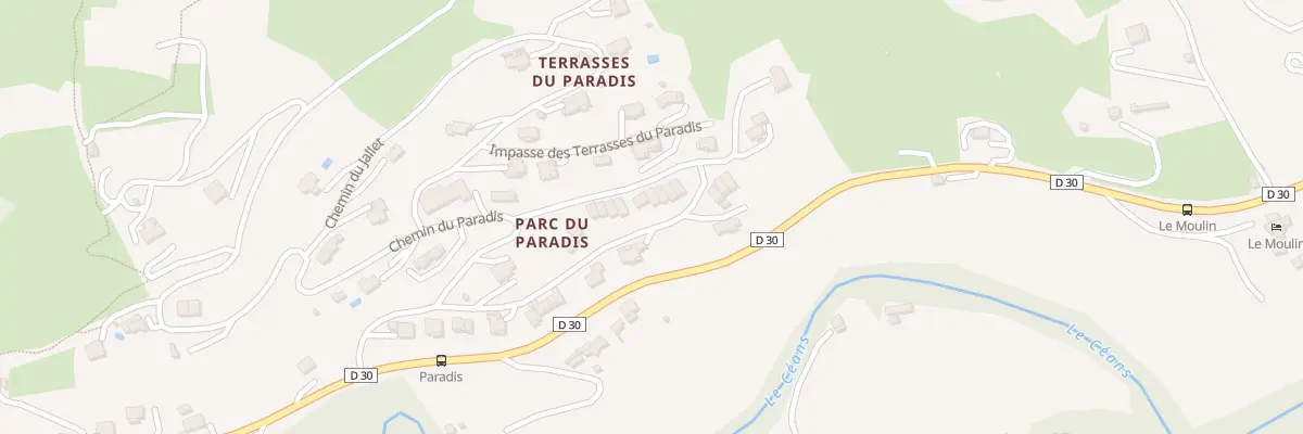 Plan du 415 All du Parc du Paradis à Orpierre