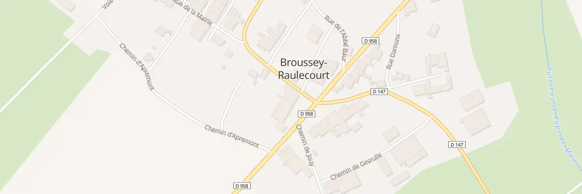 Plan du 5 Rte de Metz à Broussey-Raulecourt