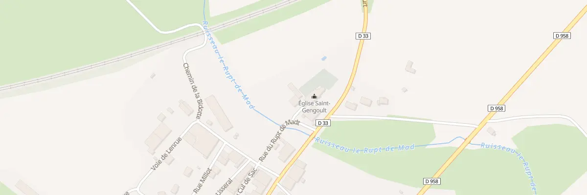 Plan du 1 Pl de l’Eglise à Broussey-Raulecourt