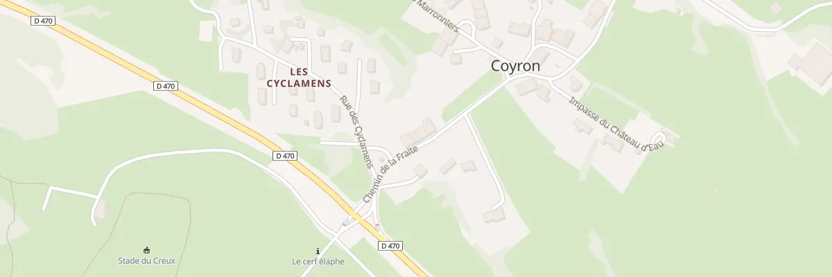 Plan du 3 Che de la Fraite à Coyron