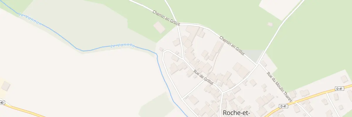 Plan du 7 Rue de Grillot à Roche-et-Raucourt
