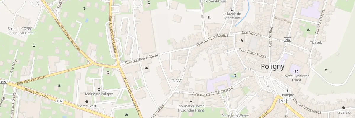 Plan de Vieil Hopital à Poligny