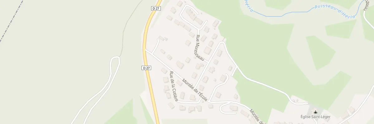 Plan du 1 Rue Montoiseau à Jeurre
