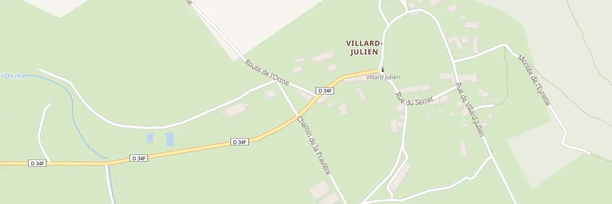 Plan du 5030 Villard Julien à Cornillon-en-Trièves