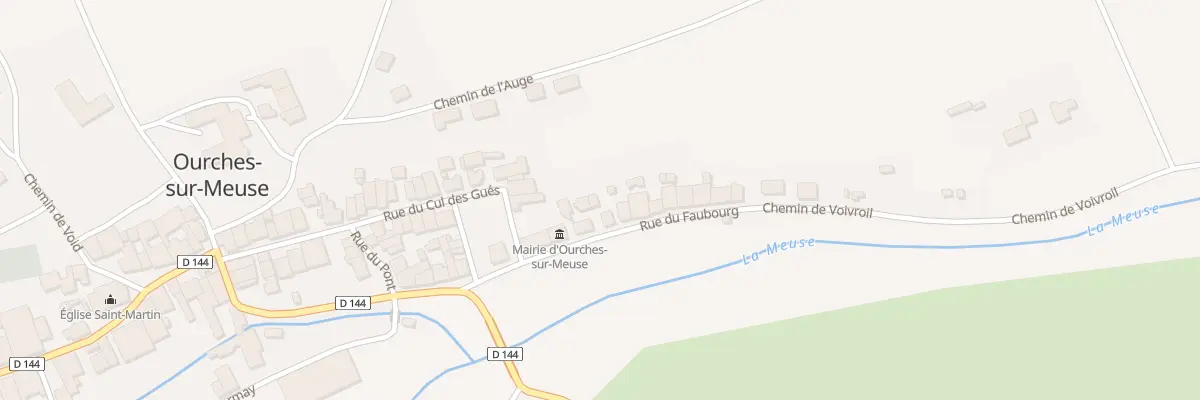 Plan du 11 Rue du Faubourg à Ourches-sur-Meuse