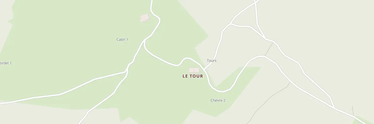 Plan du 5138 Le Tour à Haut Valromey