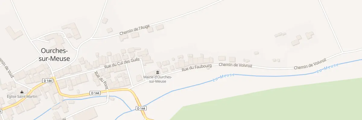 Plan du 15 Rue du Faubourg à Ourches-sur-Meuse