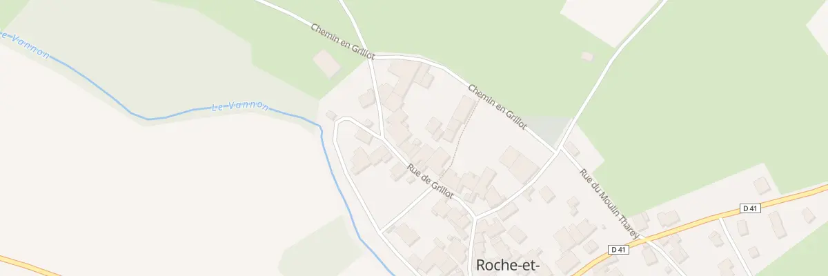 Plan du 14 Rue de Grillot à Roche-et-Raucourt