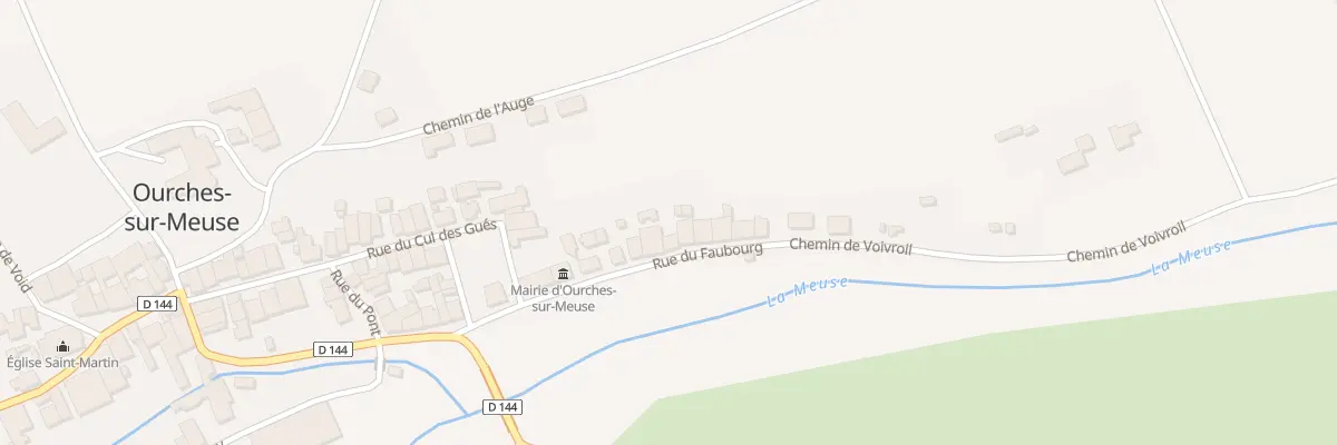 Plan du 17 Rue du Faubourg à Ourches-sur-Meuse