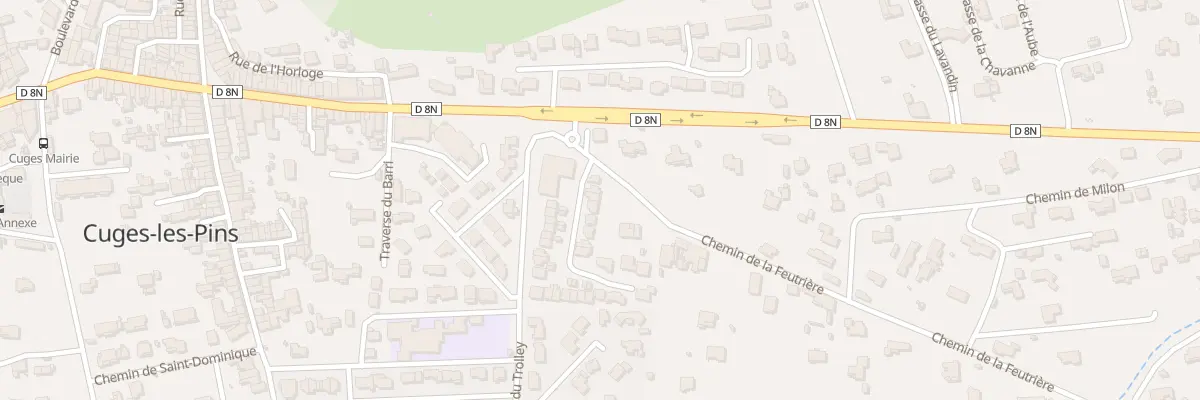Plan du 2 La Feautriere Sud à Cuges-les-Pins