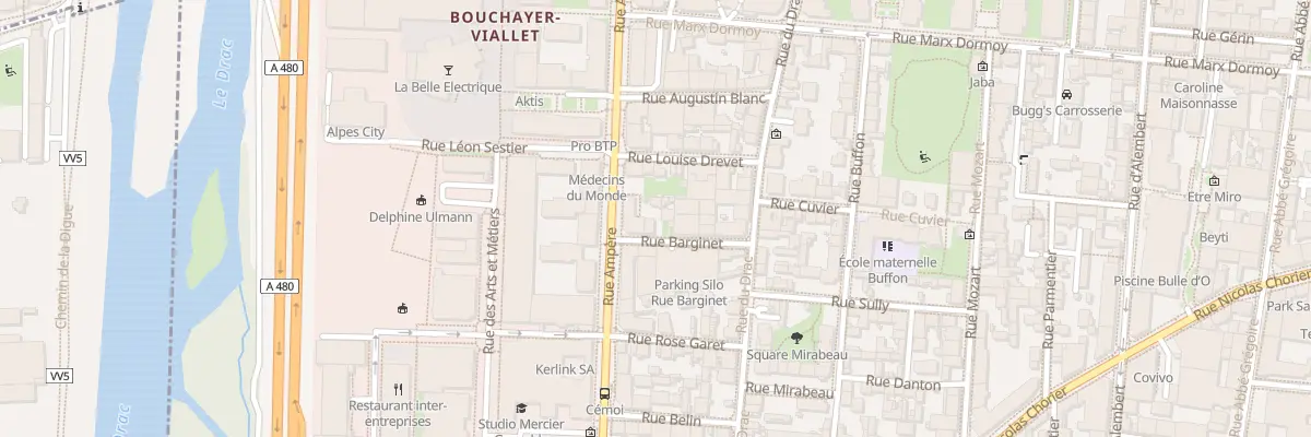 Plan du 8B Rue Barginet à Grenoble