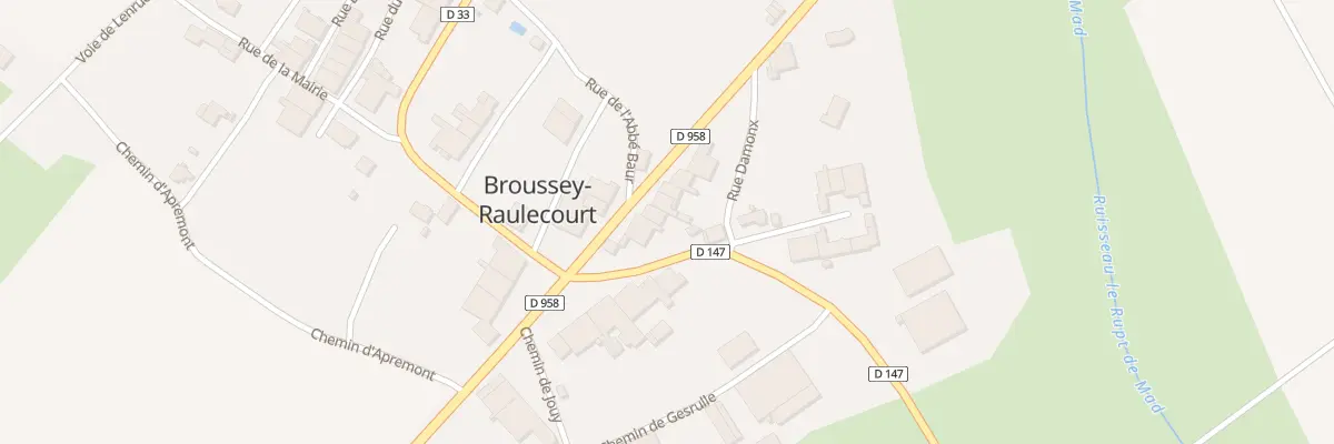 Plan du 10 Rte de Metz à Broussey-Raulecourt