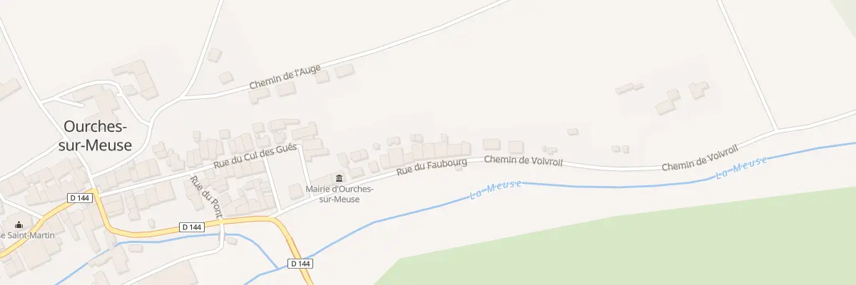 Plan du 19 Rue du Faubourg à Ourches-sur-Meuse